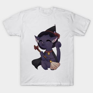 Halloween Witch Cat Kawaii Cute T-Shirt And Others T-Shirt